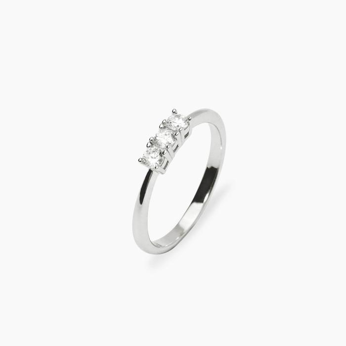 Anello trilogy con diamante lab-grown My Diamond
