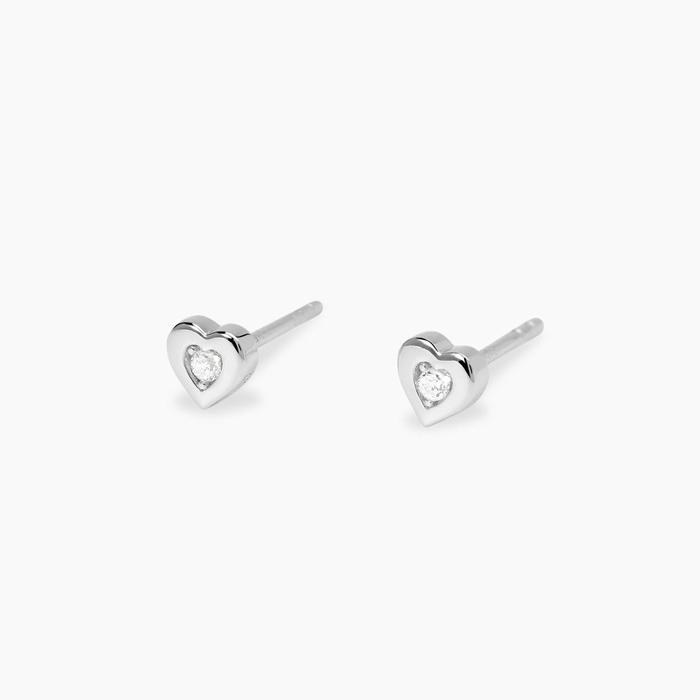 Orecchini a cuore con diamanti lab-grown My Diamond