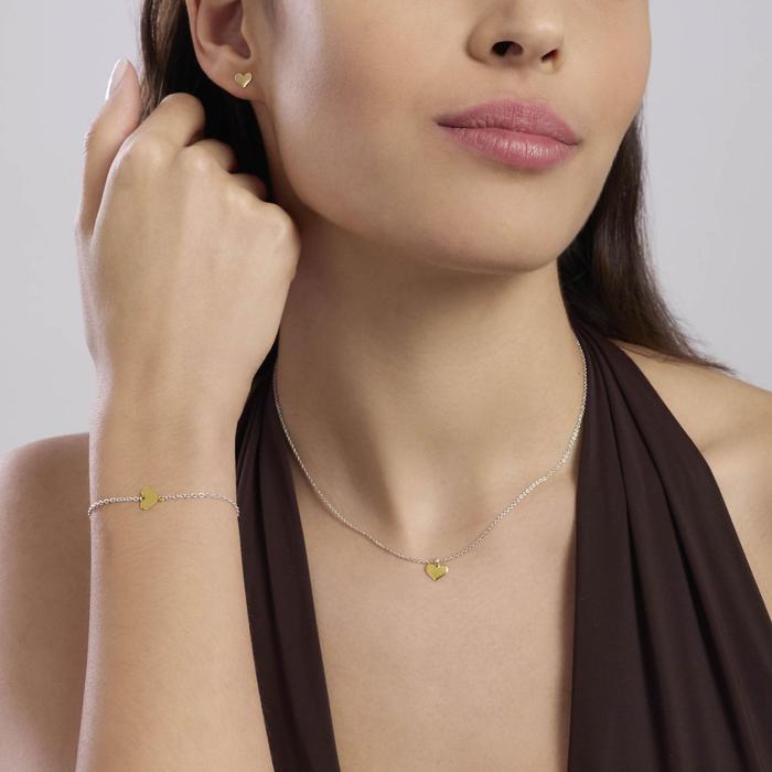 Orecchini a cuore in oro 9K PETIT AMOUR