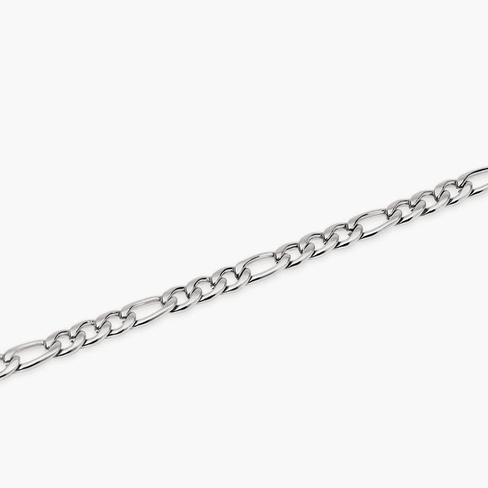 Bracciale uomo in acciaio con catena figaro Style 36