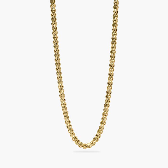 Collana uomo in acciaio dorato con catena fancy Style 35