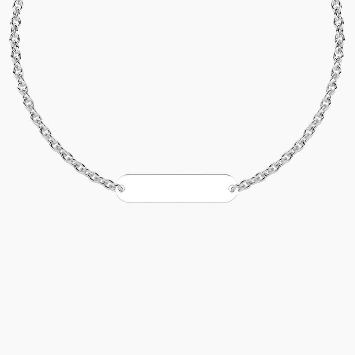 Bracciale infinity con targhetta Tag