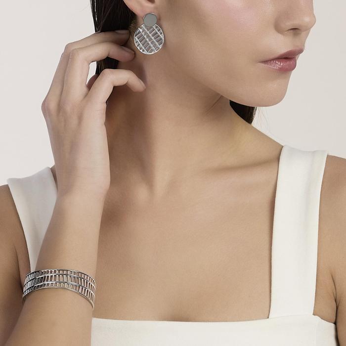 Bracciale cuff in acciaio Style 74