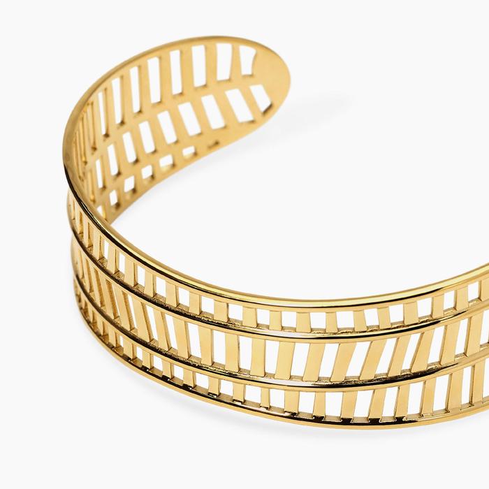 Bracciale cuff in dorato Style 74