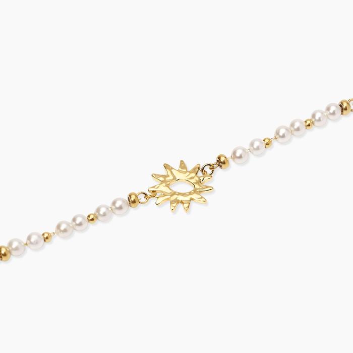 Bracciale con perle conchiglia e sole Style 68