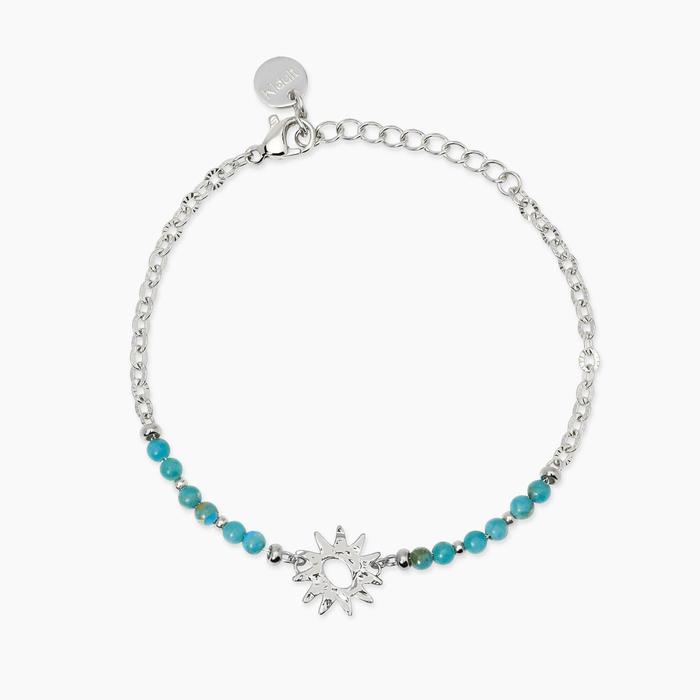 Bracciale con diaspro azzurro e sole Style 68