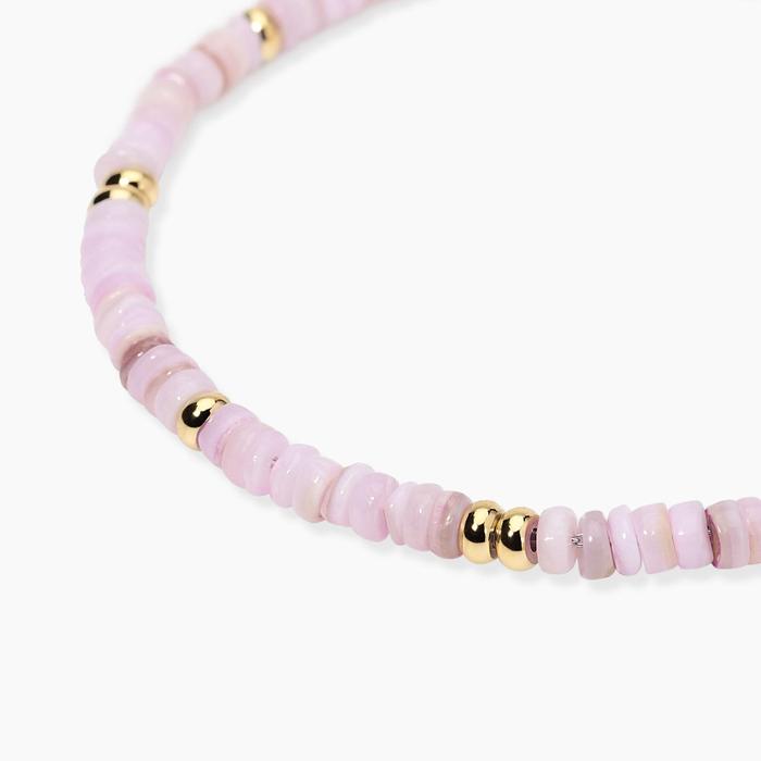 Bracciale regolabile con conchiglie rosa Style 78