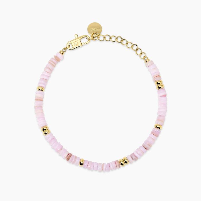 Bracciale regolabile con conchiglie rosa Style 78