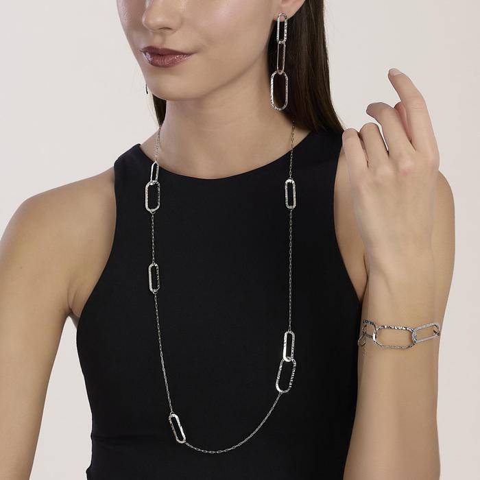 Bracciale con maglie martellate Style 83