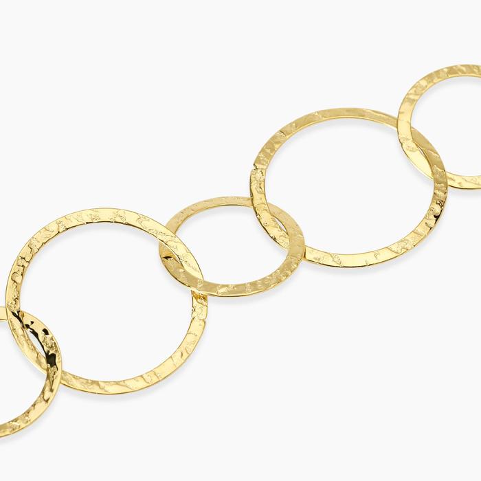 Bracciale con maglie dorate rotonde Style 62