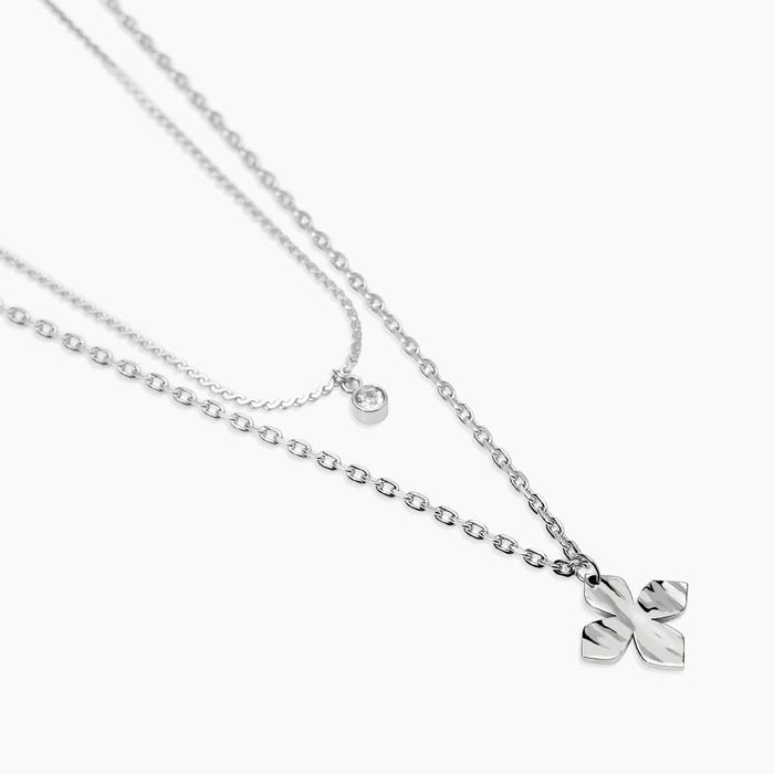 Girocollo con catene e fiore Style 66