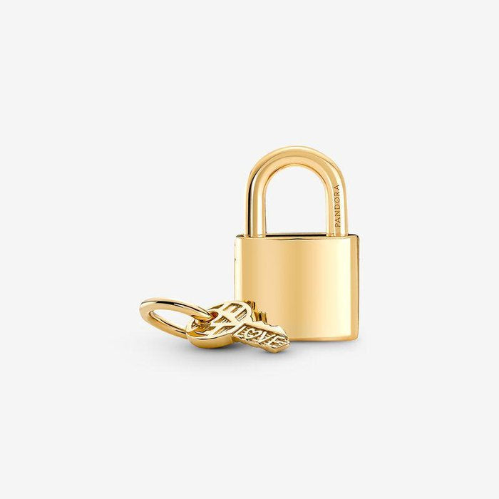 Charm Pendente Lucchetto e Chiave dell'Amore