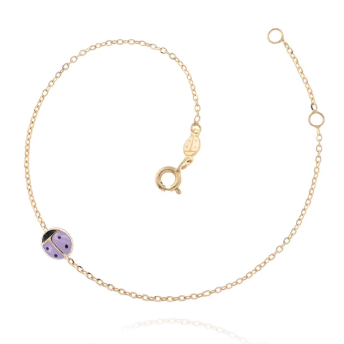 Bracciale Coccinella d'Oro Vero