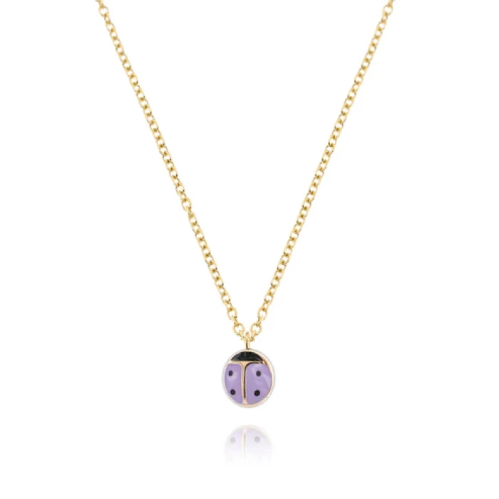 Collana Coccinella d'Oro Vero