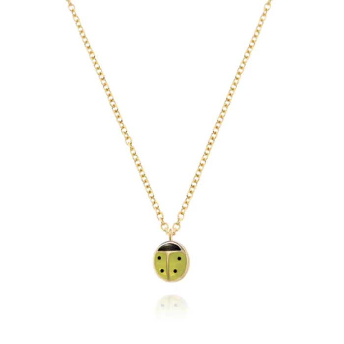 Collana Coccinella d'Oro Vero