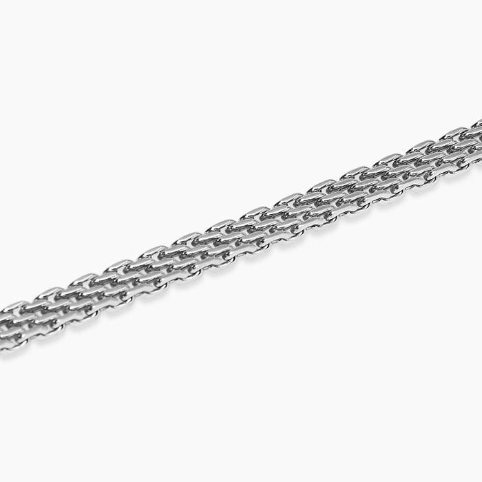 Bracciale in acciaio con maglia milano Style 43