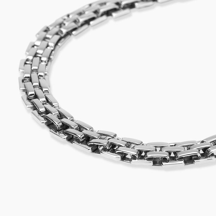 Bracciale in acciaio con maglia panther Style 43