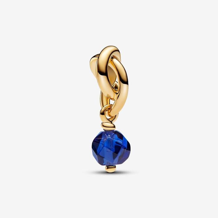 Charm Pendente Cerchio Eterno Blu Settembre