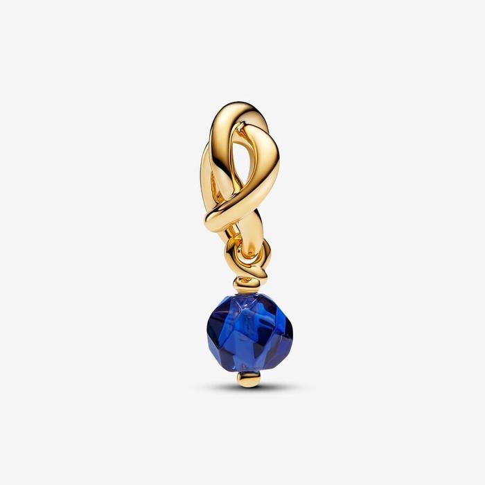 Charm Pendente Cerchio Eterno Blu Settembre
