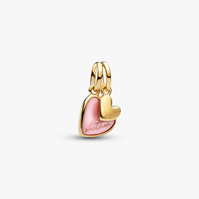 Charm Pendente Unione di Cuori Mamma e Figlia divisibile