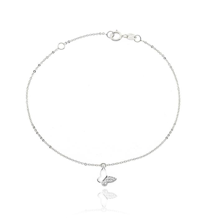 Bracciale Farfalla d'Oro Vero e Zirconi