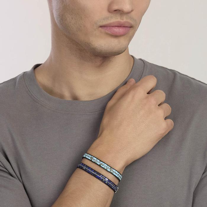 Bracciale in turchese sintetico con cordino Style 31