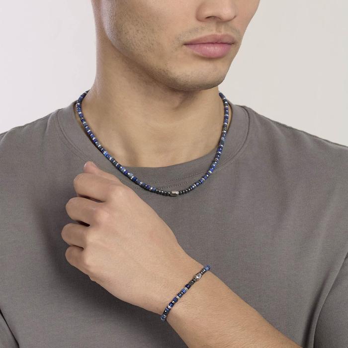 Bracciale regolabile con ematite e lapis Style 40