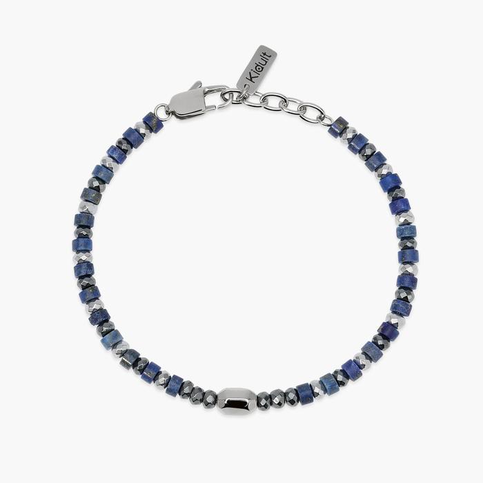 Bracciale regolabile con ematite e lapis Style 40