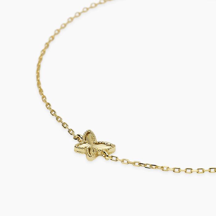 Bracciale in argento dorato con farfalla VOILÀ