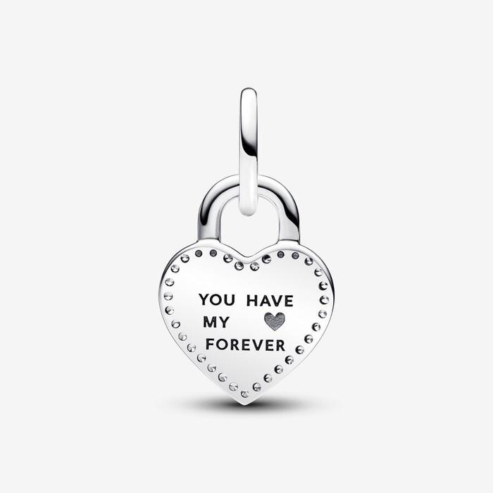 Charm Pendente Lucchetto "True Love"