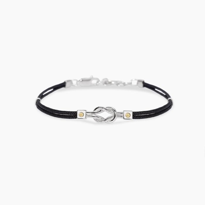 Bracciale in nylon con nodo centrale da uomo IL MARINAIO