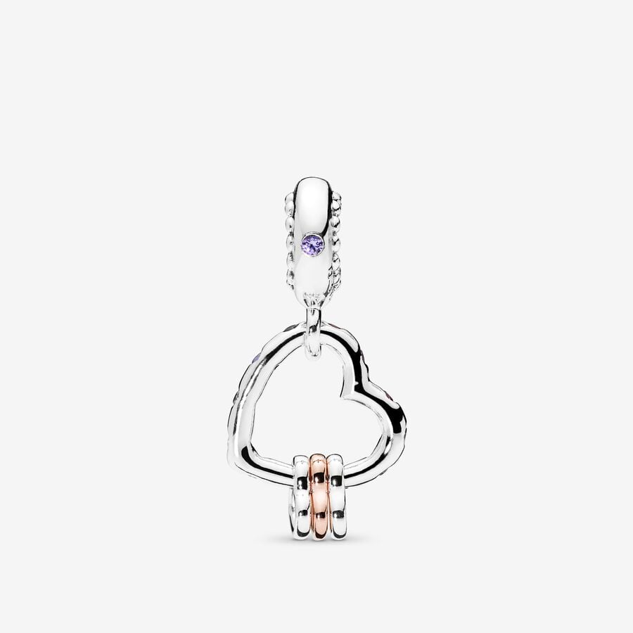 Charm Pendente Unione di Cuori