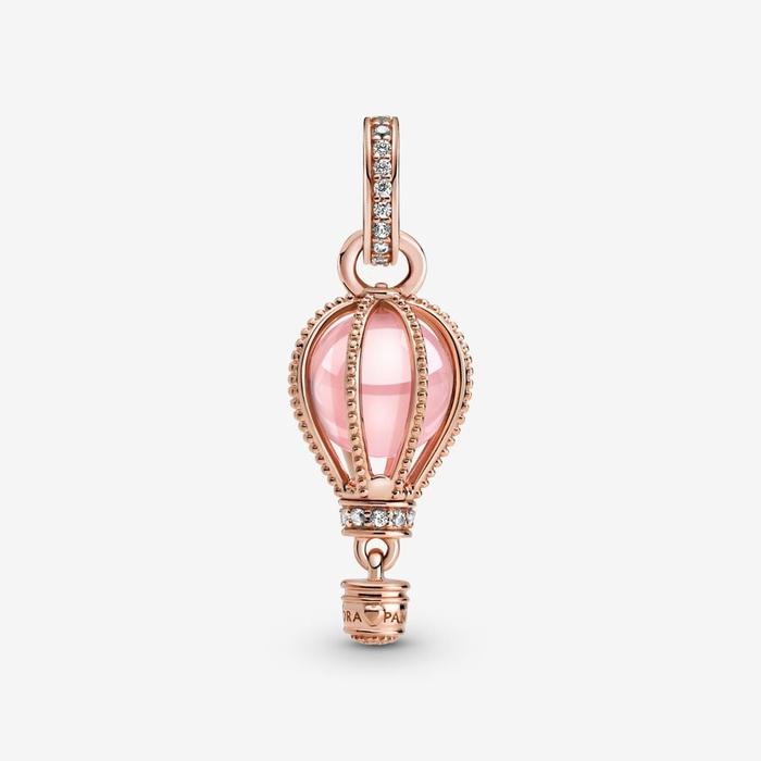 Charm Pendente Mongolfiera Rosa