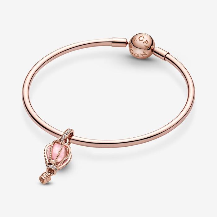 Charm Pendente Mongolfiera Rosa