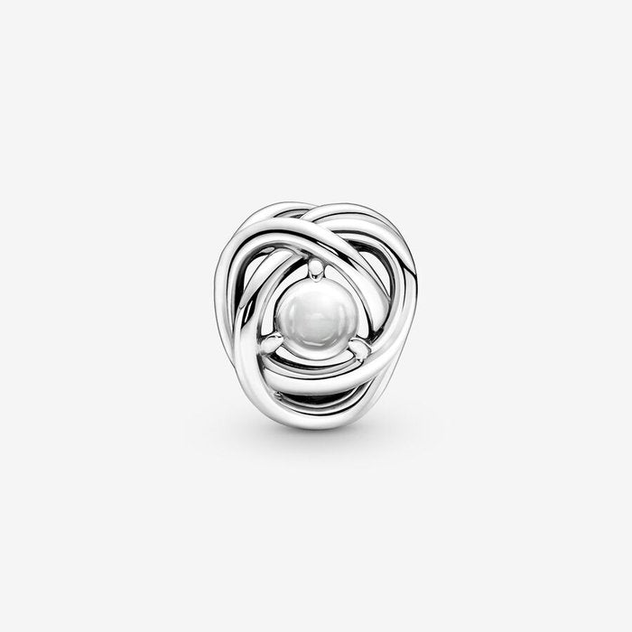 Charm Cerchio Eterno Bianco Aprile