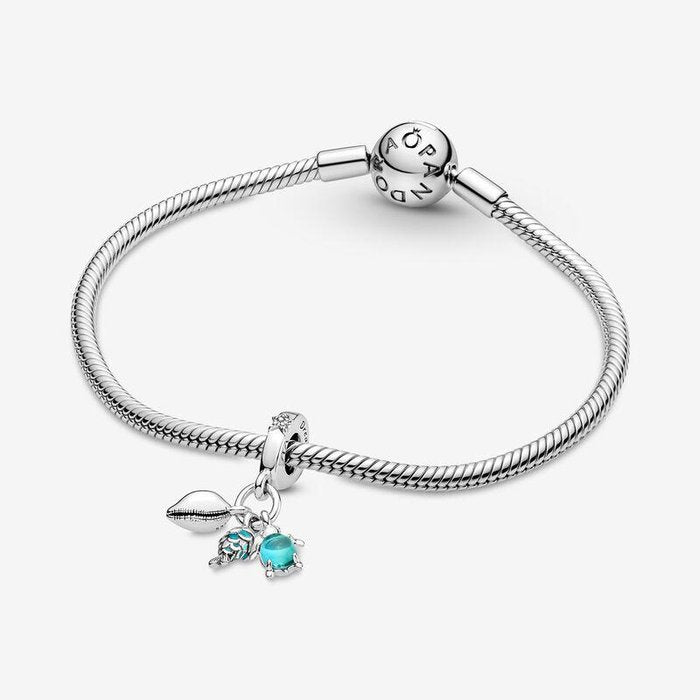 Charm Pendente Pesciolino, Tartaruga Marina e Conchiglia