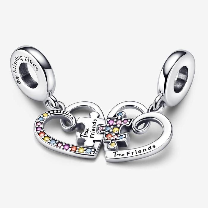Charm Pendente Puzzle dell'Amicizia Divisibile