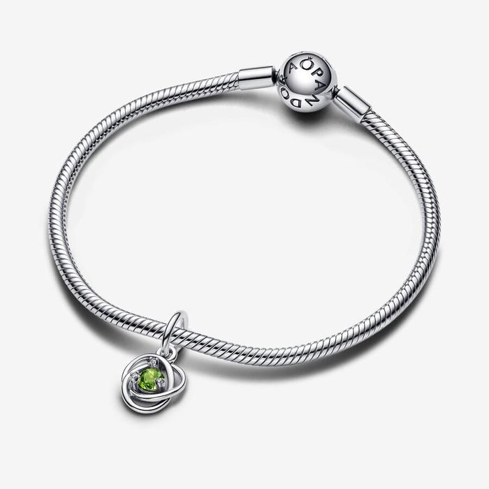 Charm Pendente Cerchio Eterno Verde Agosto