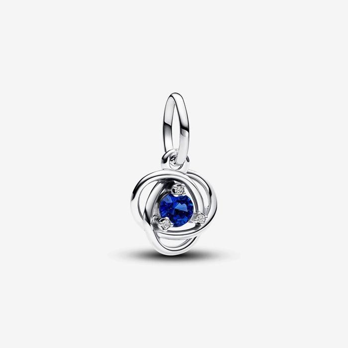 Charm Pendente Cerchio Eterno Blu Settembre