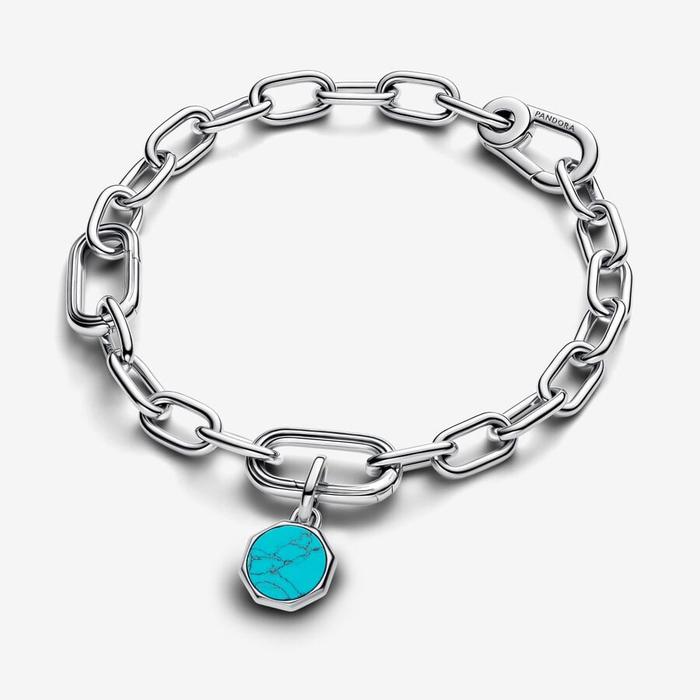 Charm Medallion Mini Turchese da incidere Pandora ME
