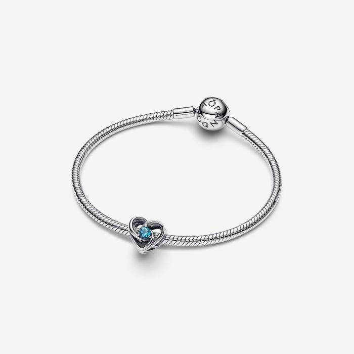 Charm Cuore Eterno Blu