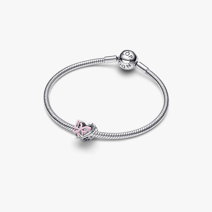 Charm Openwork Cuore e Farfalla