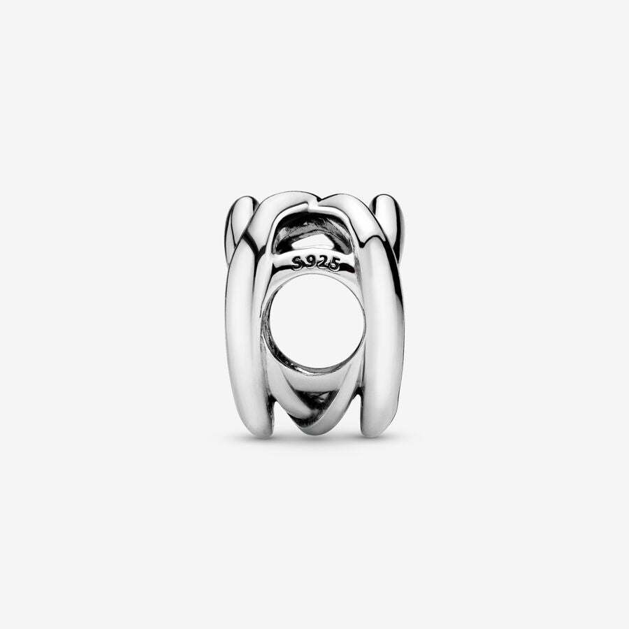 Charm Cuore Intrecciato