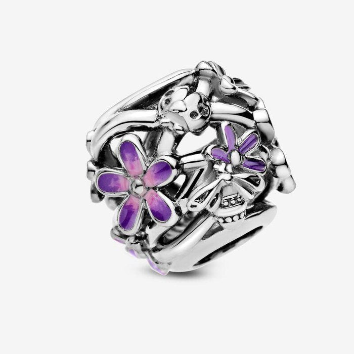 Charm Openwork Margherita Viola
