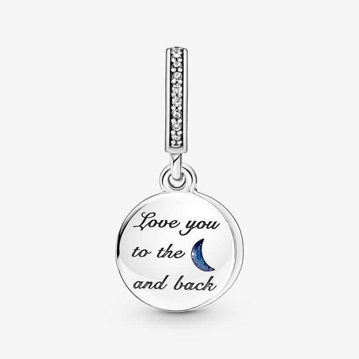 Charm Pendente "To the Moon and Back"