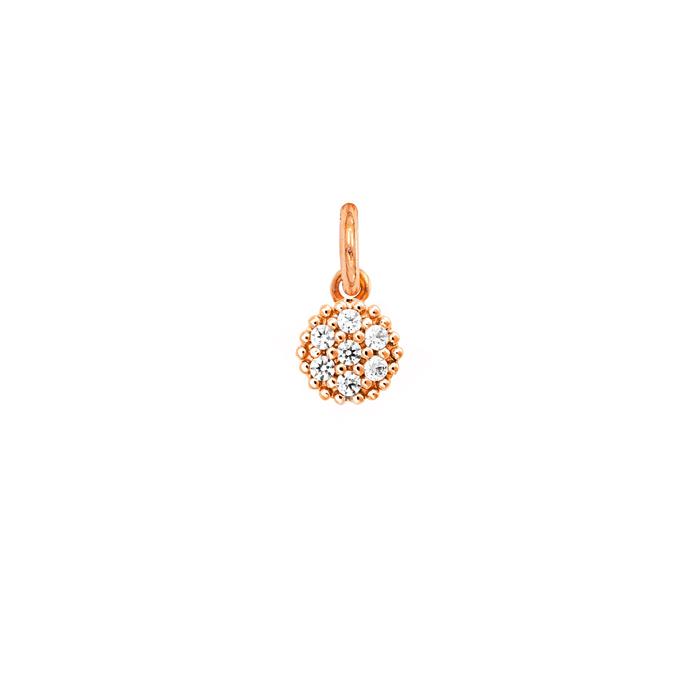 Charm Cerchio in Oro e Zirconi