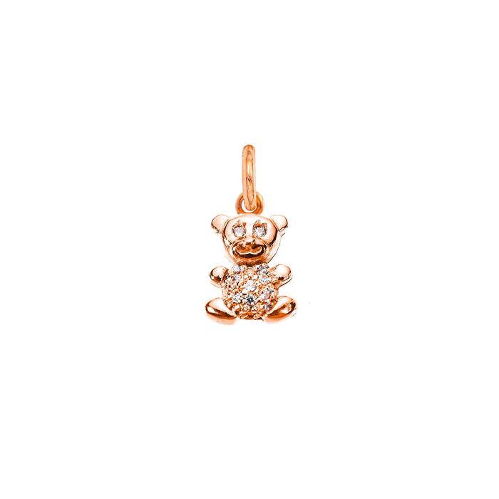Charm Orsetto in Oro e Zirconi