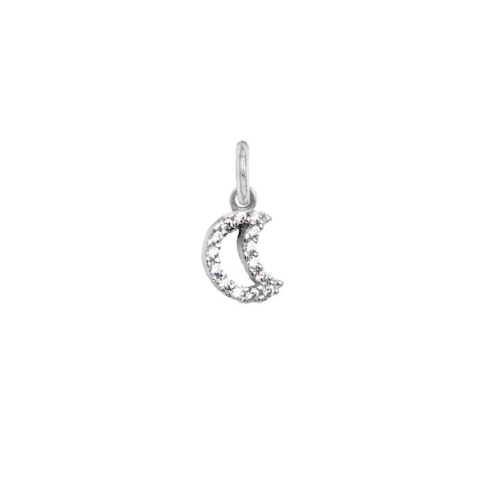 Charm Luna in Oro e Zirconi