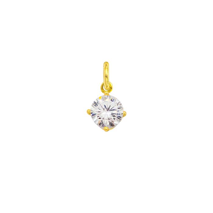 Charm Luce in Oro e Zirconi