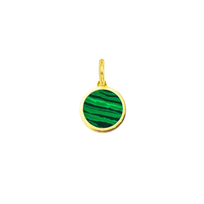 Charm Cerchio in Oro e Malachite